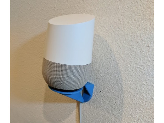Clean and Sturdy Google Home/Alexa wall mount 3D Print Model