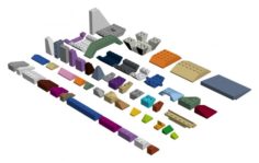 Original LEGO Parts No 1 3D Model