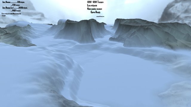 Snow mountain 3D Model