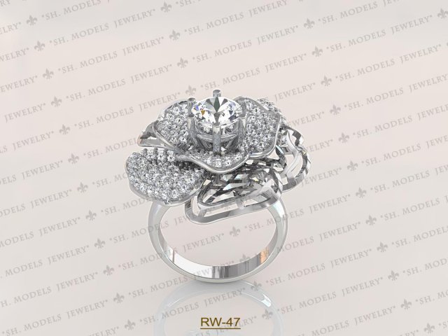 Womens Ring-RW-47 3D Model