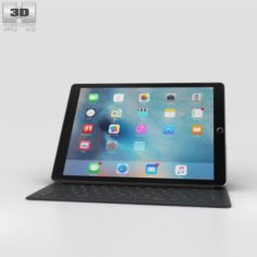 Apple iPad Pro 12-inch Space Gray 3D Model
