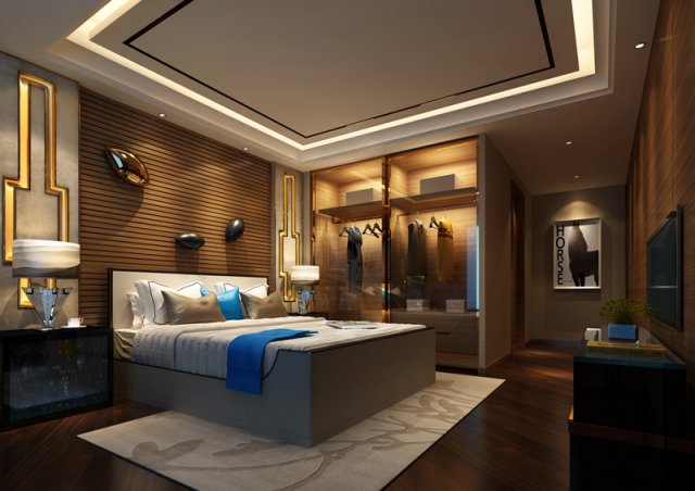 Luxury luxury home decoration – bedroom 6101 3D Model