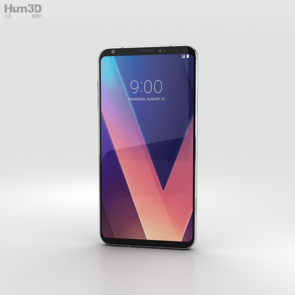 LG V30 Cloud Silver 3D Model