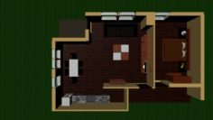 Flat 3D Model