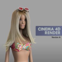 Barbie Malibu Doll 3D Model