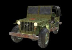 Russian military jeep 3D Model