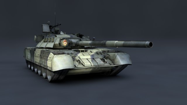 MBT T-72 3D Model