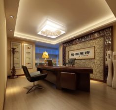 Fashionable Chinese vintage room restaurant 1824 3D Model