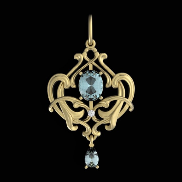 Vintage pendant 3D Model