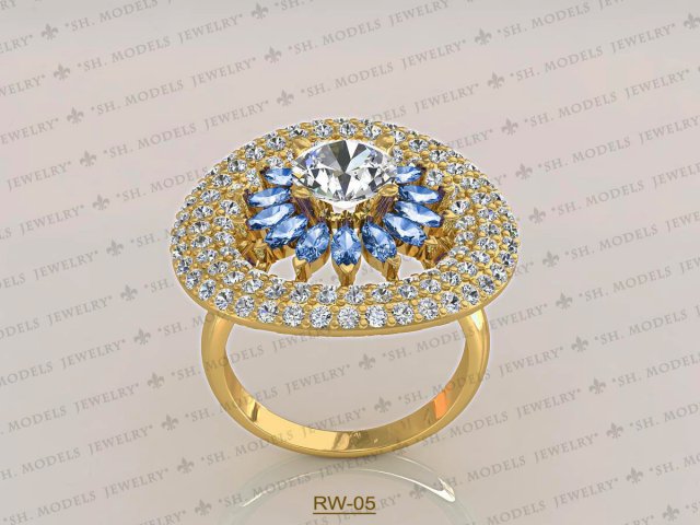 Womens Ring-RW-05 3D Model