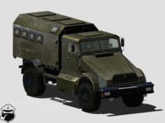 Gorets-K Mine-Resistant Ambush Protected Vehicle 3D Model