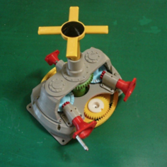 Main Gear Box, Helicopter driven by 2-Engines 3D Print Model