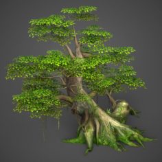 Game Ready Low Poly Tree 01 3D Model