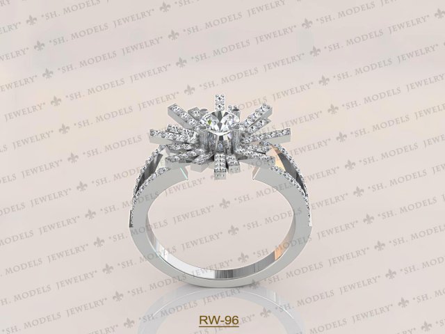 Womens Ring-RW-96 Free 3D Model