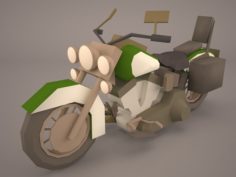 Harley Davidson Heritage Soft Tail Motorcycle 3D Model
