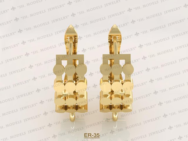 Earrings-35 3D Model