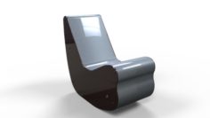 Curved chair 3D Model