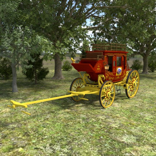 Concord Stagecoach v3						 Free 3D Model