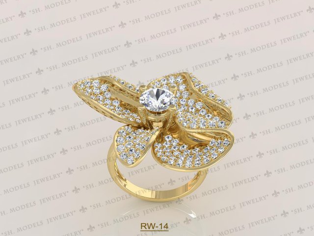 Womens Ring-RW-14 3D Model