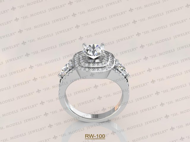 Womens Ring-RW-100 3D Model