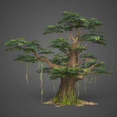 Game Ready Low Poly Tree 09 3D Model