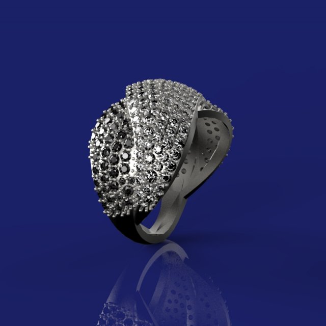 Ring with a scattering 3D Model