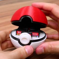 Pokeball Switch Cartridge Case 3D Print Model