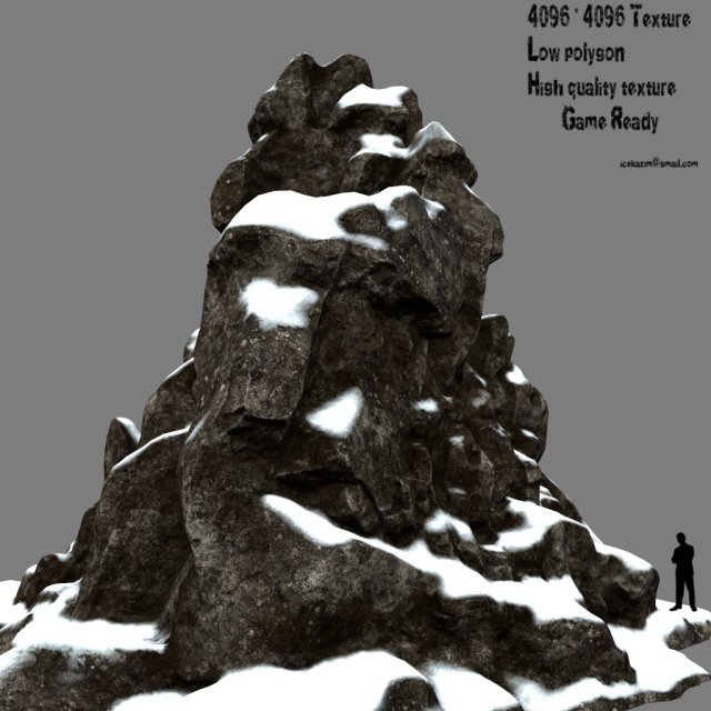Mountain rock 3D Model