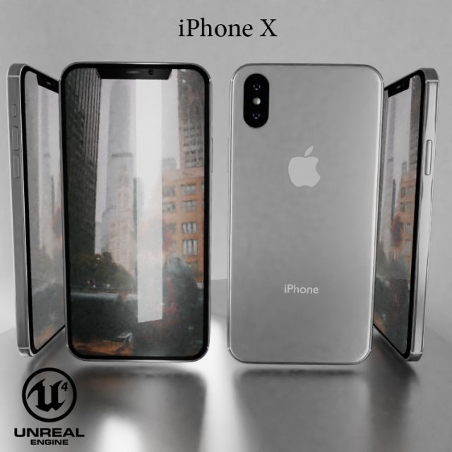 Apple Iphone X 3D Model