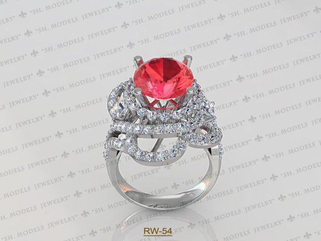 Womens Ring-RW-54 3D Model