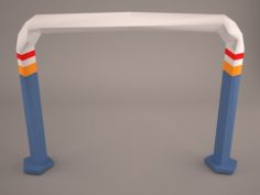 Road Barriers 3D Model