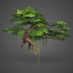 Game Ready Low Poly Tree 07 3D Model