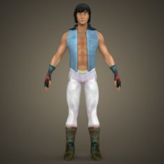 Game Ready Young Chinese Fighter 3D Model