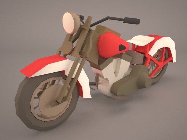 Harley Davidson Softail 3D Model