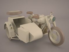 Zundapp KS 750 German Motorcycle 3D Model
