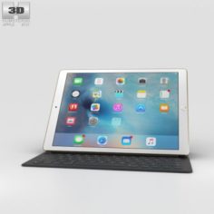 Apple iPad Pro 12-inch Gold 3D Model