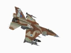 F-16 C Israelian Air Force Lizzard scheme 3D Model