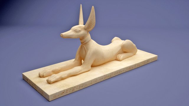 Egyptian Anubis statue 3D Model