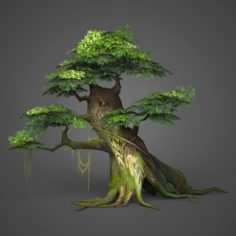 Game Ready Low Poly Tree 05 3D Model