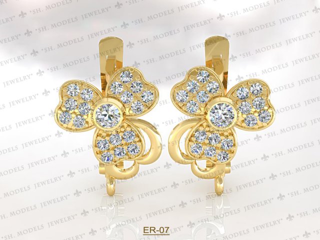 Earrings-07 3D Model