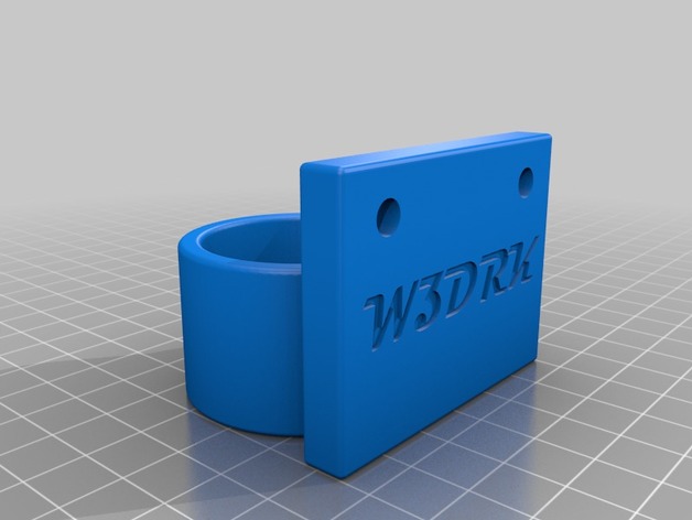 Berd-Air MAX Pump Bracket for Kossel Deltas 3D Print Model