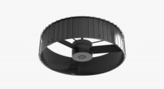Ceiling fan – Hanter Vault black with wood 3D Model