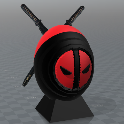 deadpool egg 3D Print Model