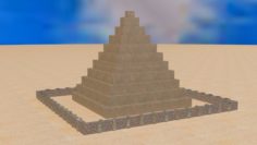 Astec Pyramid obj fbx max 3D Model