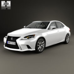 Lexus IS (XE30) F Sport with HQ interior 2013 3D Model