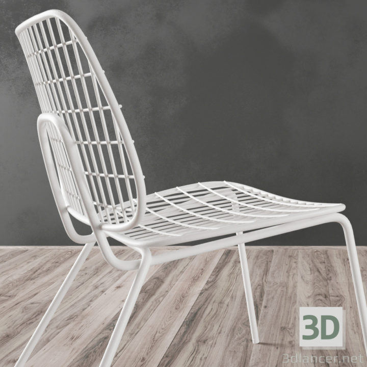 3D-Model 
white chair