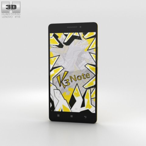 Lenovo K3 Note Yellow 3D Model