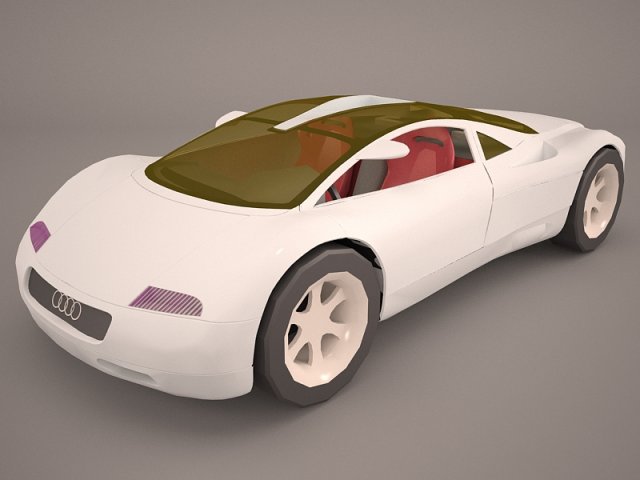 Audi Avus Quattro Poser Vue 3D Model