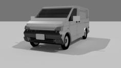 Delivery Van Free 3D Model