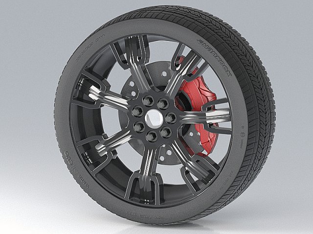 Car Wheel 3D Model